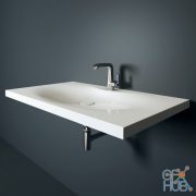 Sink and faucet Bravat Waterfall F173107C