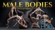 Male Bodies- Photo Reference Pack For Artists-163 JPEGs