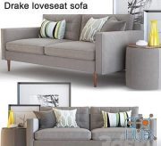 West elm Sofa Loveseat Drake Sofa