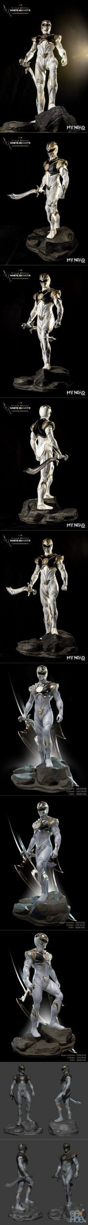 White Ranger – 3D Print