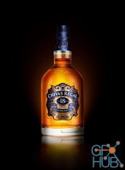 Retouching of a Whisky Bottle From Plain to Dramatic look