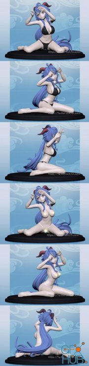 Genshin Ganyu Bikini and NSFW Version – 3D Print