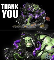 Venomized Hulk – 3D Print
