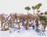 CGTrader – Low Poly Tree Pack Low-poly 3D model