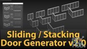 uPVC Sliding Door Generator v2.0 for 3ds Max (Win)