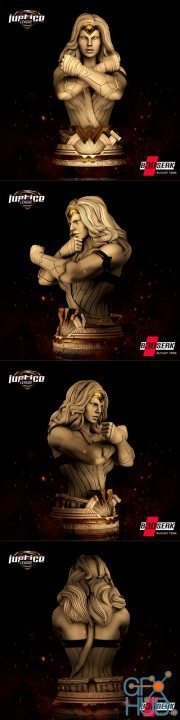 B3dserk Studios - Wonder Woman Bust – 3D Print