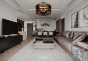 Interior Dining-Livingroom by Nguyen Luc