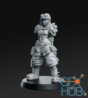 Junkgirl - From Wasteland – 3D Print