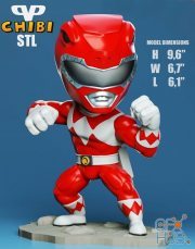 Red Ranger Chibi – 3D Print