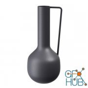 Metal Vase with Handle by Bloomingville