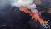 MotionArray – Drone Over Fagradalsfjall Volcano 1016574