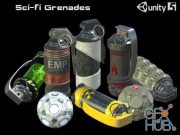 Unity Asset – Sci-Fi Grenades PBR
