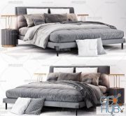 Modern minimalist double bed