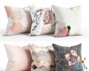 Decorative Pillows (Rose Gold Pillow Set)
