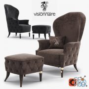 Visionnaire Alice Armchair with puff