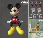 Mickey,Minnie and Pluto – 3D Print