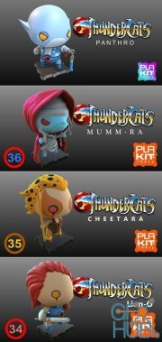 Plakit Thundercats Pack – 3D Print