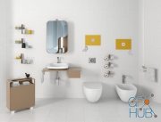 Furniture and fixtures with a bidet