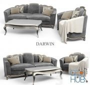 Sofa and armchair Darwin by Epoque Salotti