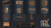 CGTrader – Wooden Furniture Pack 3D Model Collection