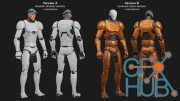 Unreal Engine – Modular Male Mannequin on Standard Skeleton