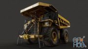 Mining Dump Truck - Low Poly PBR