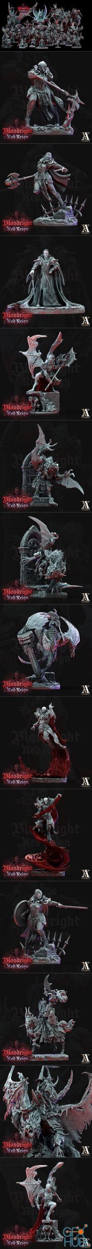 Archvillain Games - Bloodright - Red Reign – 3D Print