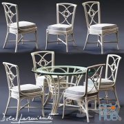 IRENE table with Dolcefarniente ORTENSIA chair