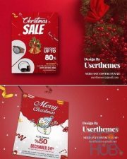 Christmas Discount Flyer marketing Template