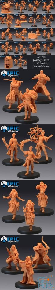Epic Minis - Guild of Thieves – 3D Print