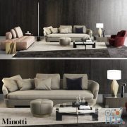 Grand Jacques sofa set by Minotti