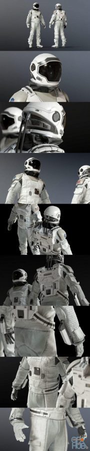 Interstellar Space Suit (Vray, Corona)