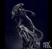 Alien Statue Fanart – 3D Print
