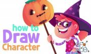 Create a Halloween Cartoon Scene from Scratch ! with Adobe illustrator