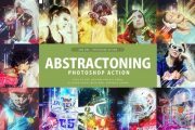 CreativeMarket - Abstractoning Photoshop Action 3329476