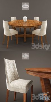 Medea table chairs