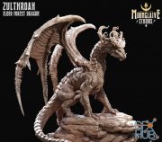 Zulthroah, the Forest Dragon – 3D Print