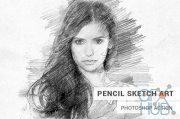 Creativemarket – Pencil Sketch Art Photoshop Action