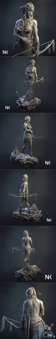 Kora, Tribal Warrior – 3D Print