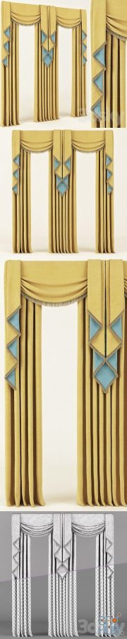 Curtains classic yellow