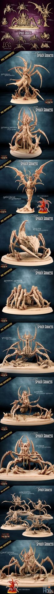 Heroes Infinite – In the Lair of the Spider Goddess – 3D Print