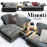 Modern sofa Collar by Minotti