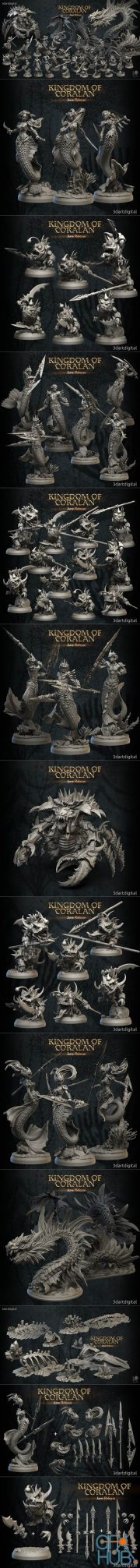 Kingdom of Coralan June Release - part 2 – 3D Print