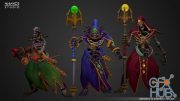Unreal Engine Asset – Modular Fantasy Stylized Skeleton Wizard Hero v4.24-4.25