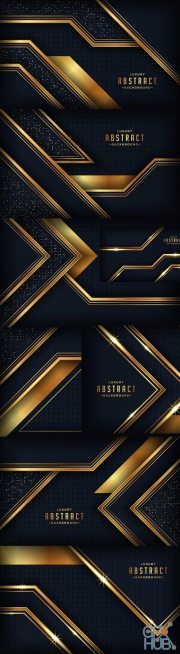Luxury abstract black background with golden glitter