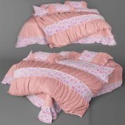Pink bedclothes