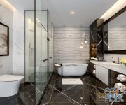 Modern bathroom interior 035