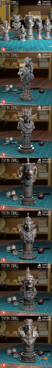 Goblin Chess Set – 3D Print