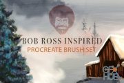 CreativeMarket - Bob Ross Inspired Procreate Brushes 3717628