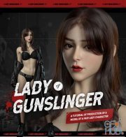 WingFox - Lady Gunslinger - A tutorial of production of a model of a fair lady character